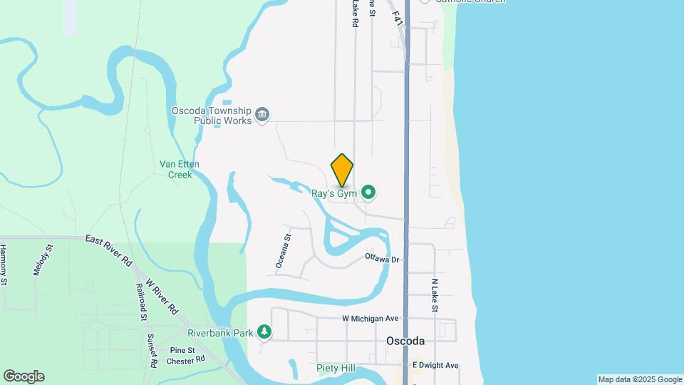 Oscoda Shores Apartments Mapa y Detalles de la Ubicación