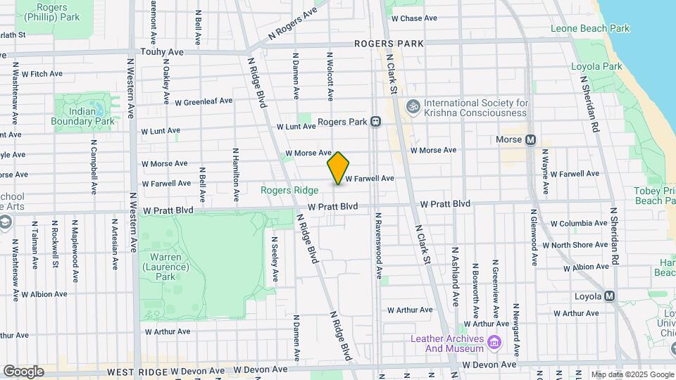 6821 N Wolcott Ave, Unit 2 Mapa y Detalles de la Ubicación