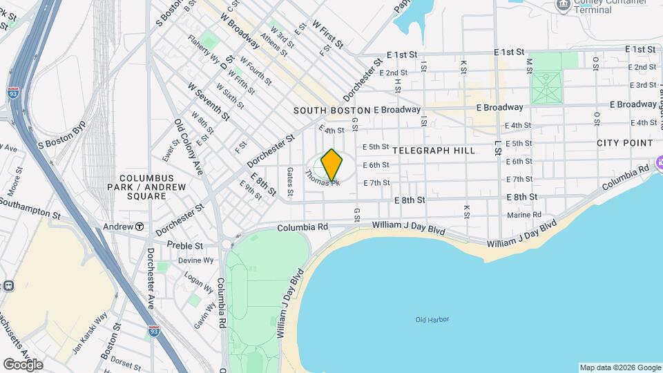 58 Thomas Park Mapa y Detalles de la Ubicación