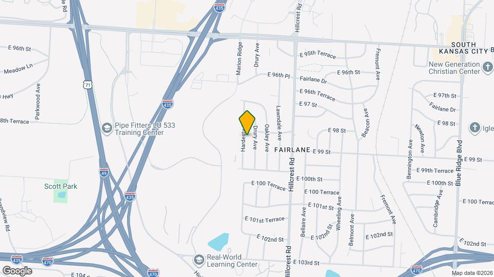 9817 Hardesty Ave Mapa y Detalles de la Ubicación