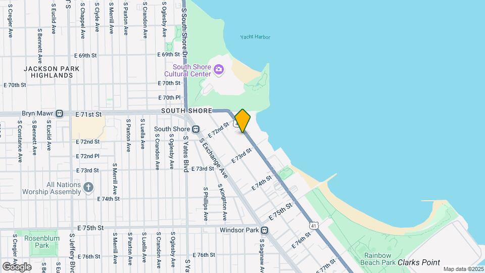 7238 S South Shore Dr Mapa y Detalles de la Ubicación