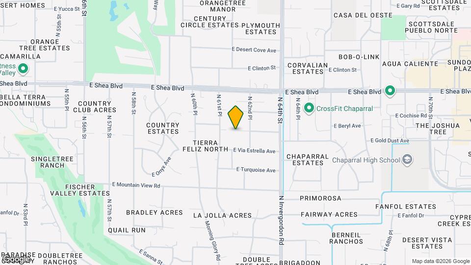 6203 E Gold Dust Ave Map and Location Details