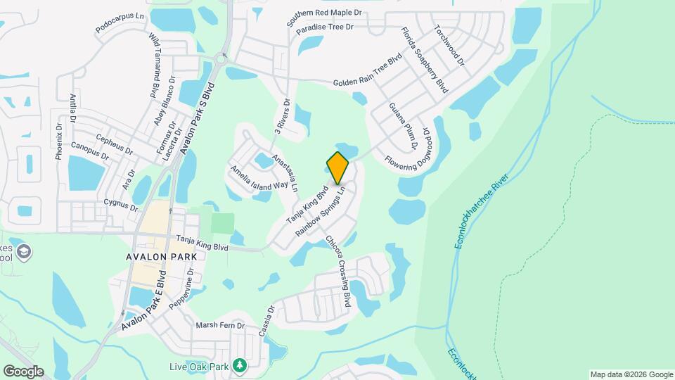 2618 Rainbow Springs Ln Mapa y Detalles de la Ubicación