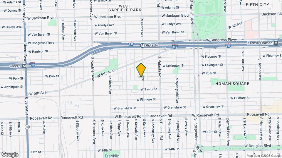 822 S Karlov Ave Map and Location Details