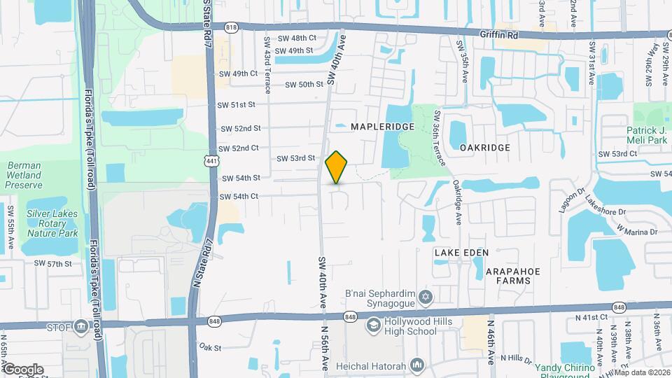 3909 SW 54th St Map and Location Details
