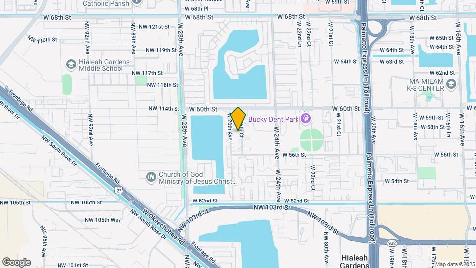 5776 W 25th Ct Map and Location Details