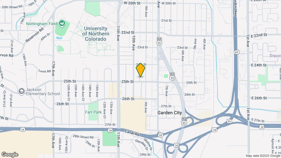 913 25th St Map and Location Details