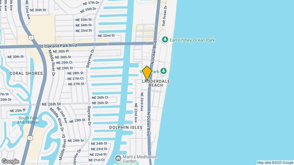 2715 N Ocean Blvd, Unit 2E Map and Location Details