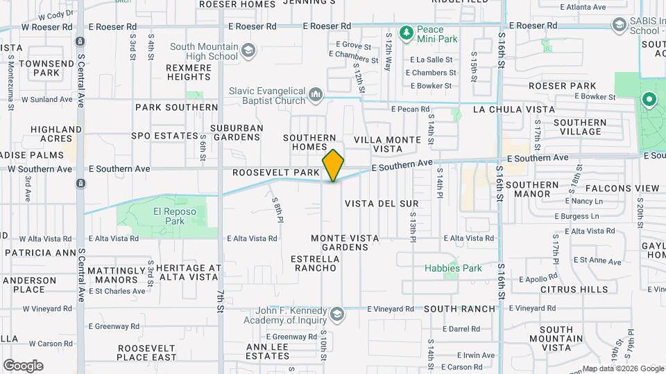 1023 E Old Southern Ave Map and Location Details