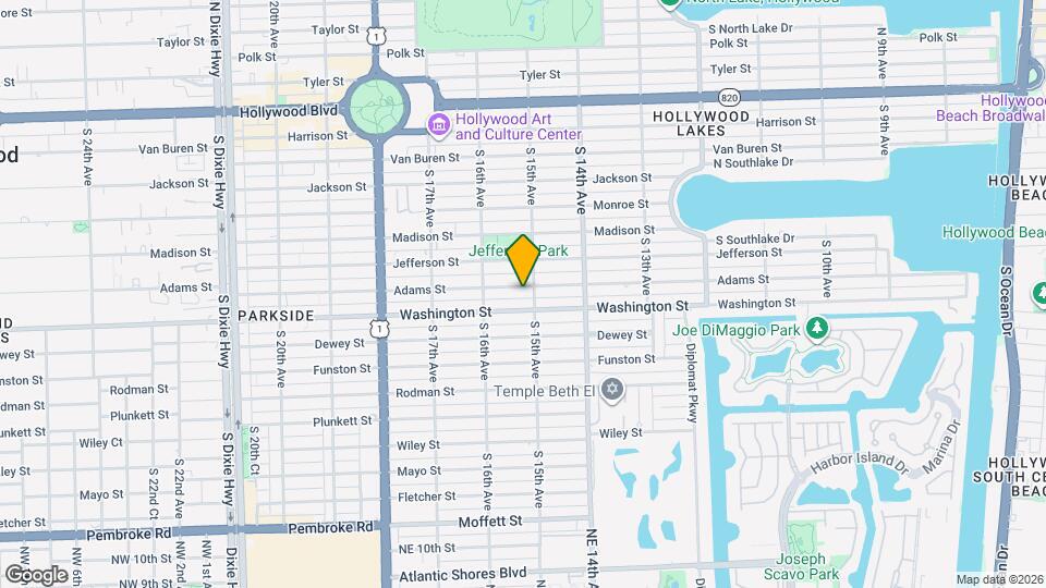 1512 Adams St Map and Location Details