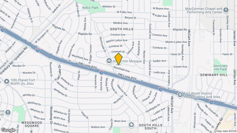 3504 Westfield Ave Map and Location Details