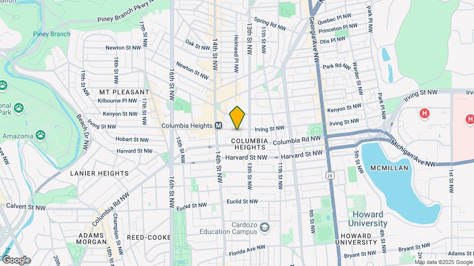 1330 Irving St NW Map and Location Details