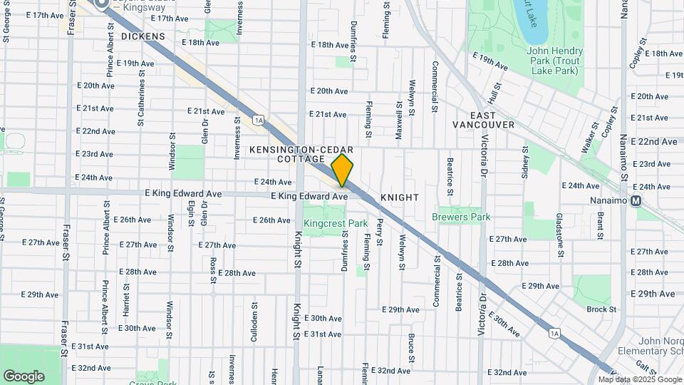 1483 E King Edward Ave Map and Location Details