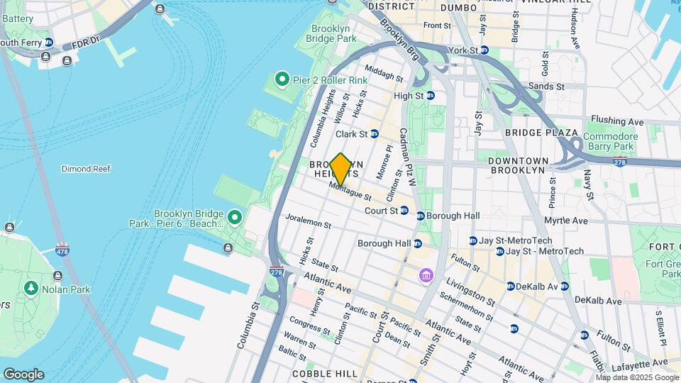 106 Montague St Mapa y Detalles de la Ubicación