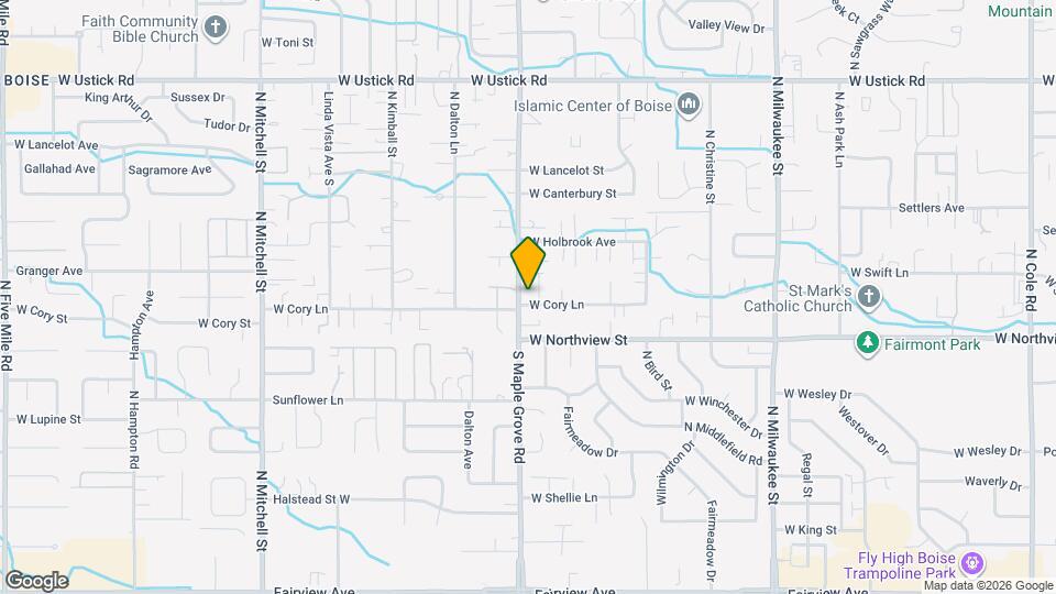 8990 W Cory Ln Map and Location Details