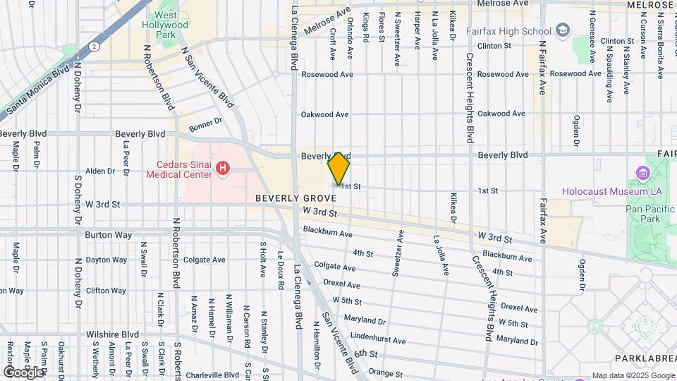 108 S Croft Ave Mapa y Detalles de la Ubicación
