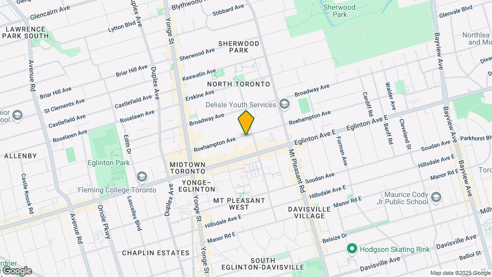 161-4161 Roehampton Ave Map and Location Details