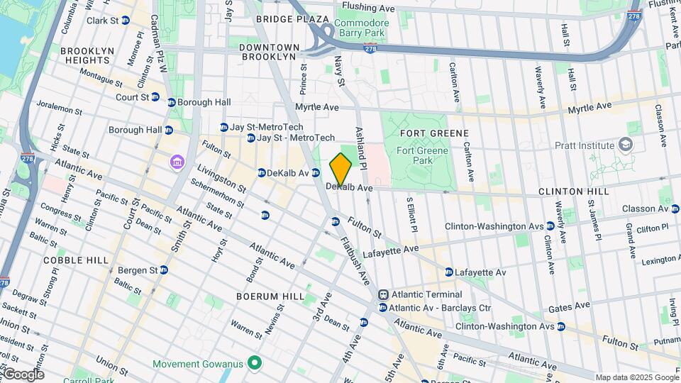 80 Dekalb Avenue Mapa y Detalles de la Ubicación