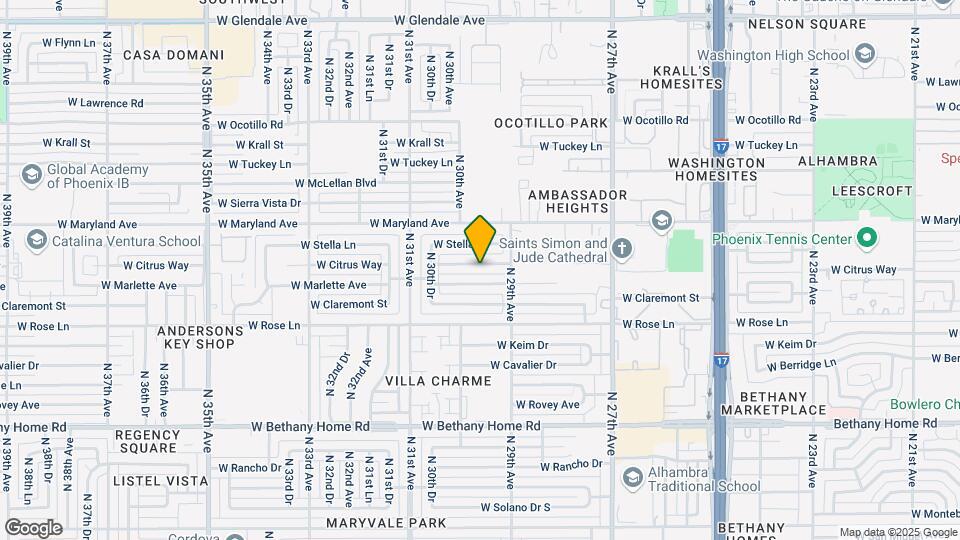 2921 W Citrus Way Map and Location Details