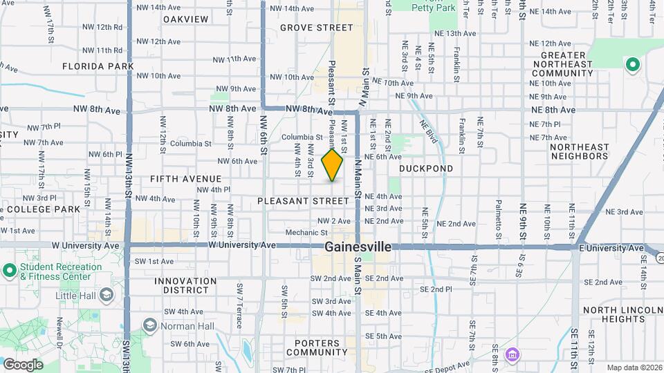 425 NW 2nd St Map and Location Details