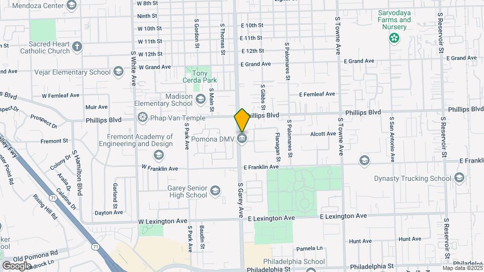 1578 S Garey Ave Map and Location Details