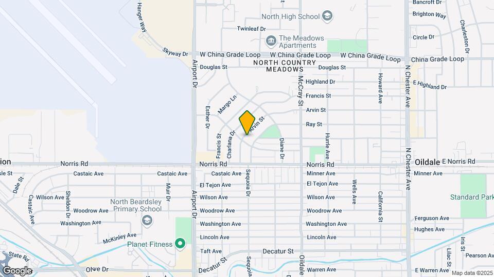 627 Arvin St-Unit -1 Map and Location Details