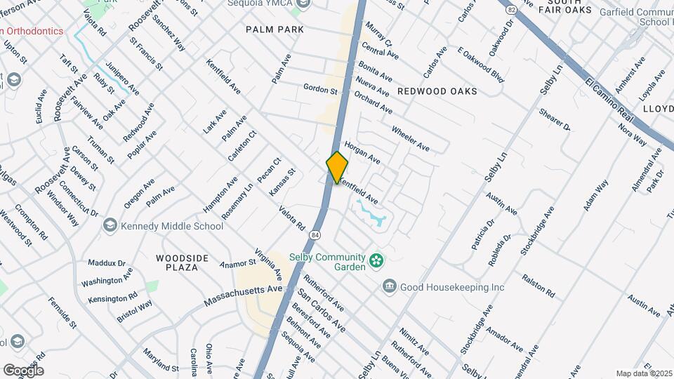 1021 Woodside Rd Map and Location Details
