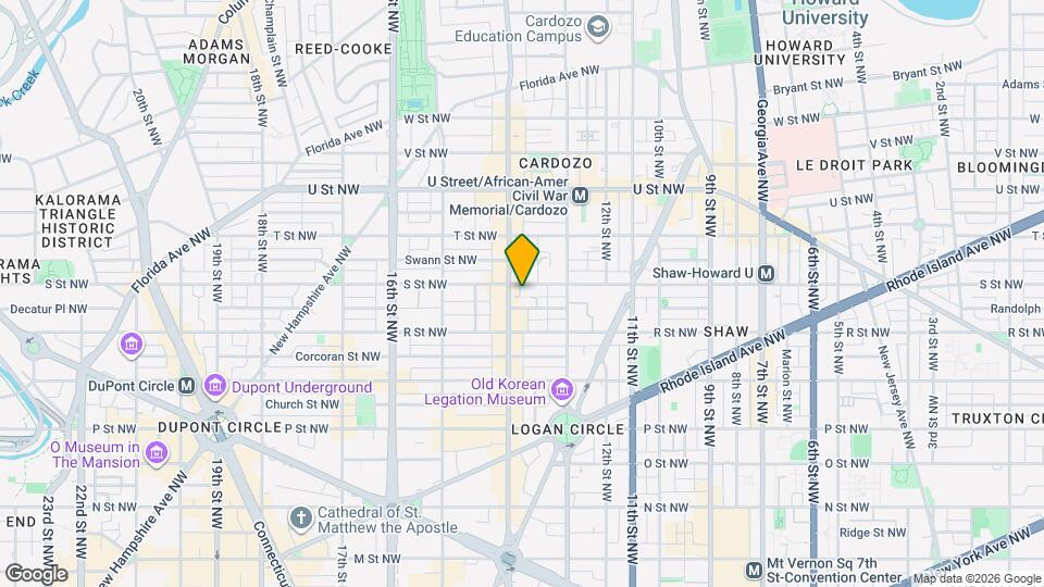 1346 S St NW Map and Location Details