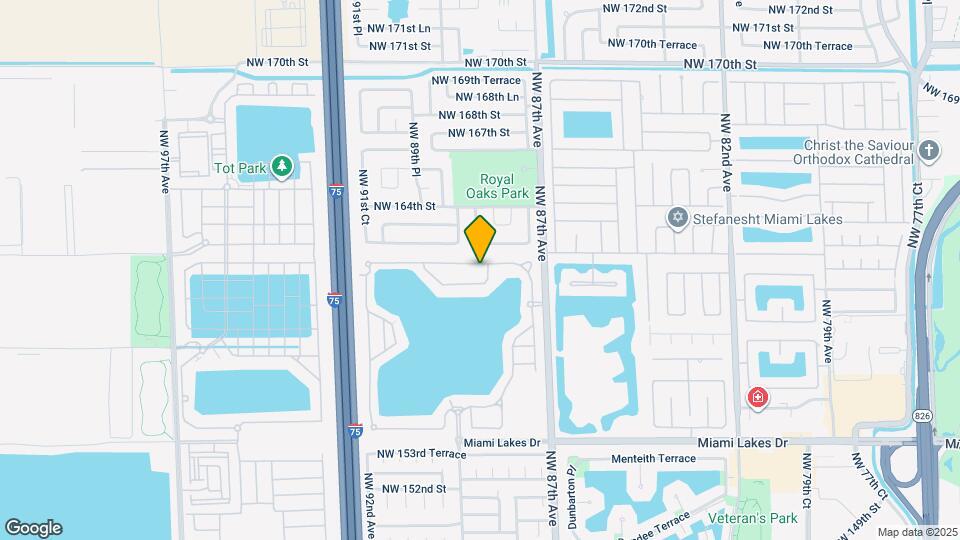8836 NW 161st Terrace Map and Location Details