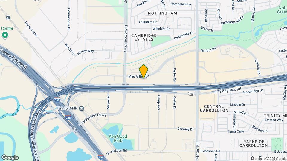 1220 W Trinity Mills Rd Mapa y Detalles de la Ubicación