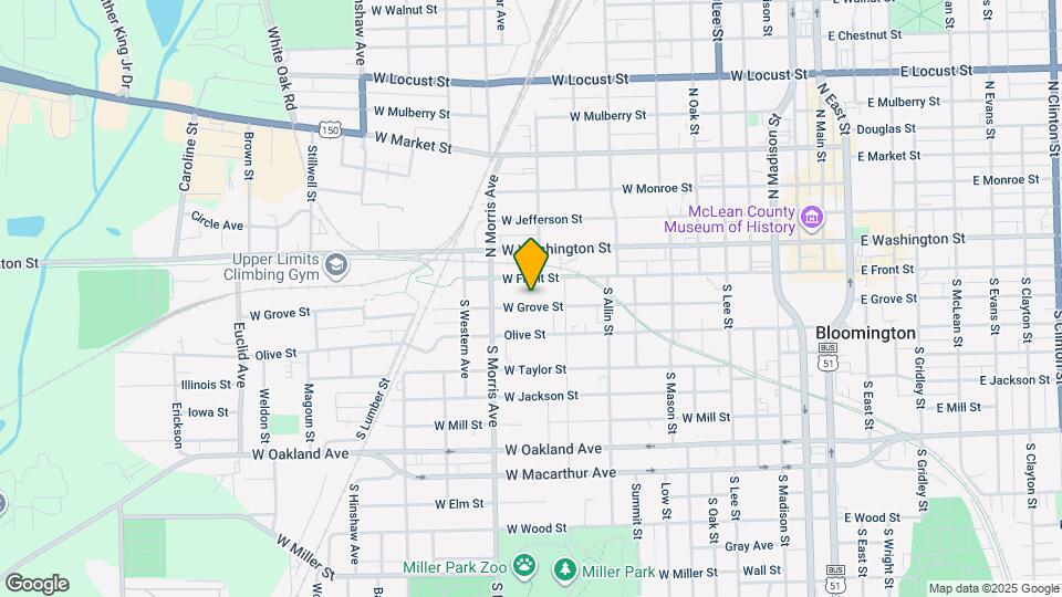 913 W Grove St Map and Location Details