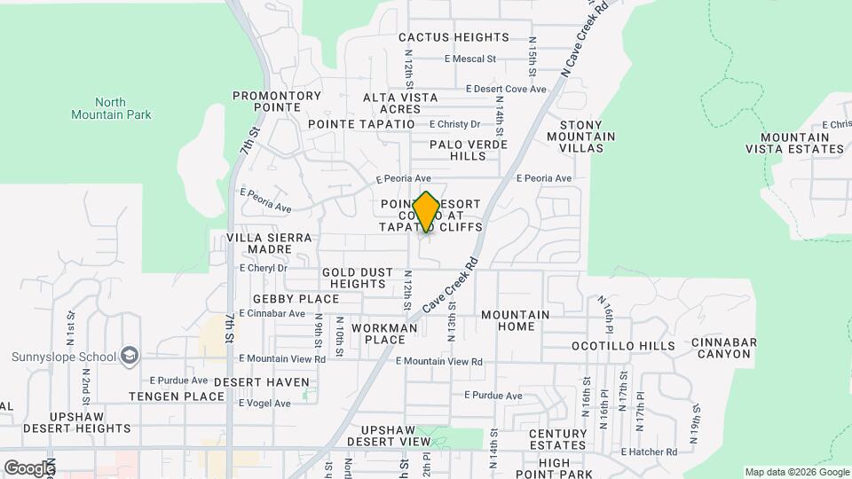 10232 N 12th Ct Map and Location Details