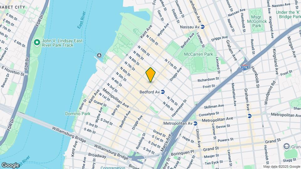 182 Bedford Ave Map and Location Details