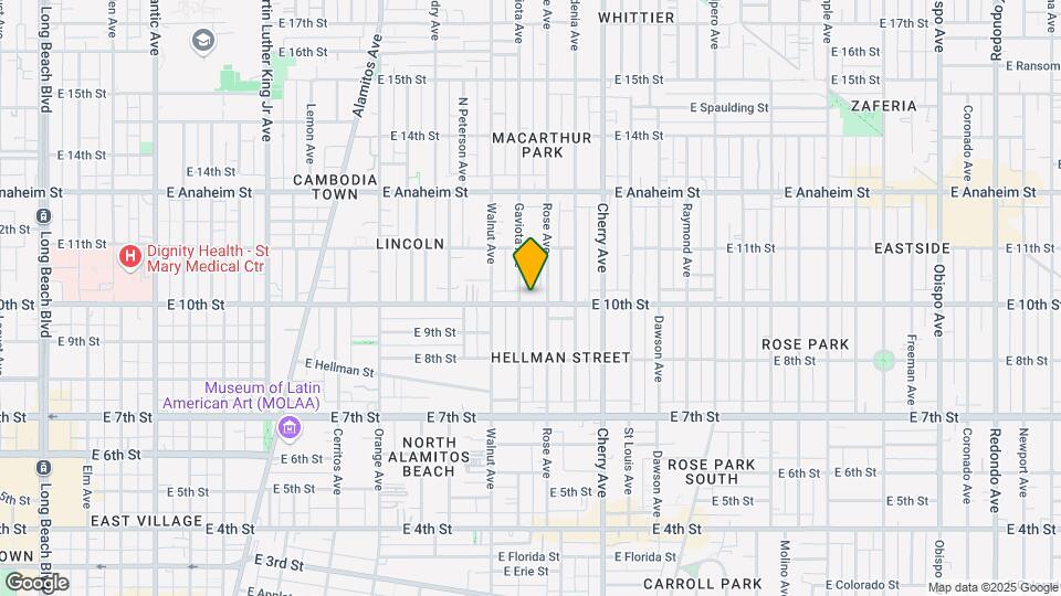 1711 E 10th St Mapa y Detalles de la Ubicación