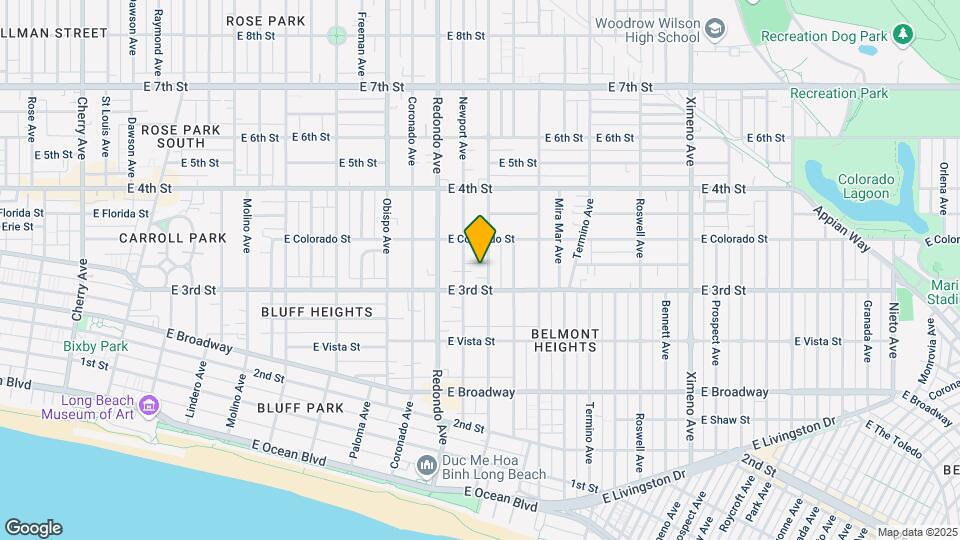 317 Loma Ave Map and Location Details