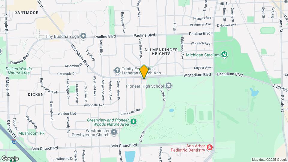 1427 Woodland Dr Map and Location Details