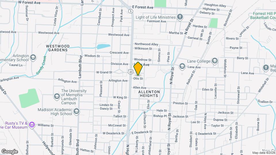 119 Otis St Mapa y Detalles de la Ubicación