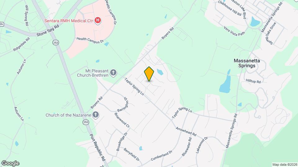 1410 Mountain Spring Lane Map and Location Details