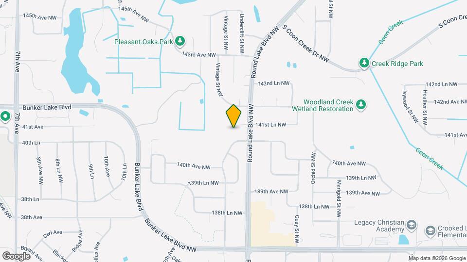 3656 141st Ln NW Mapa y Detalles de la Ubicación