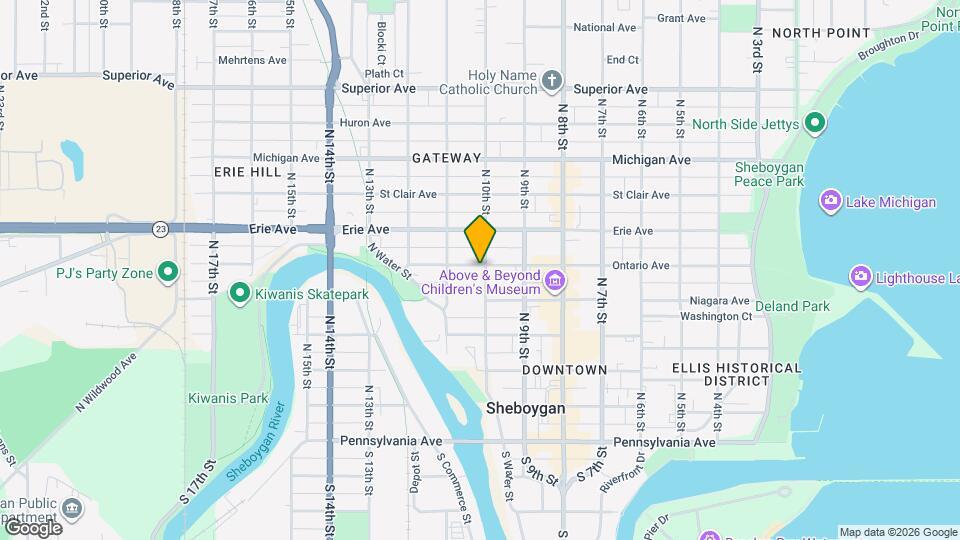 1003 Ontario Ave Map and Location Details