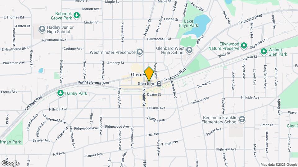 534 Crescent Blvd Map and Location Details