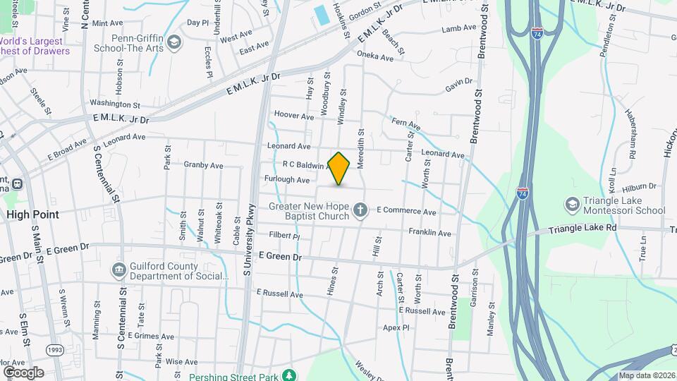 1416 Furlough Ave Map and Location Details