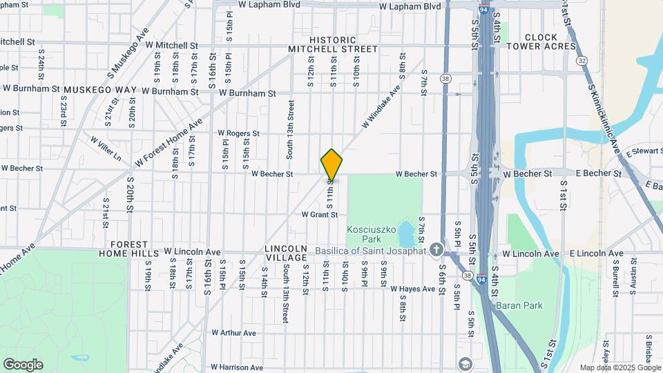 2110 S 11th St Map and Location Details
