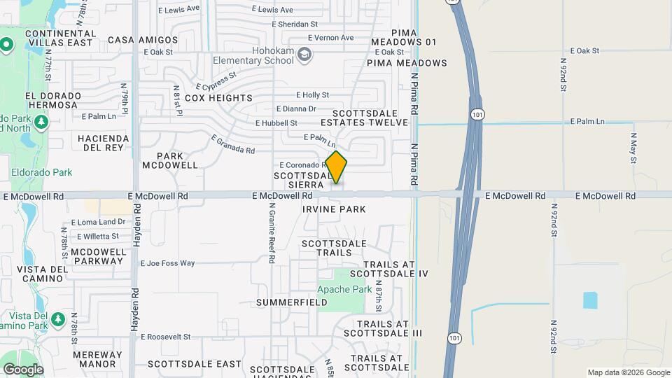 8650 E McDowell Rd, Unit SI ID1263213P Map and Location Details