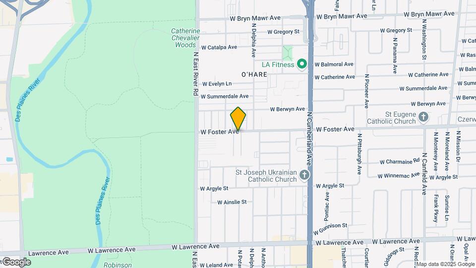 8613 W Foster Ave Map and Location Details