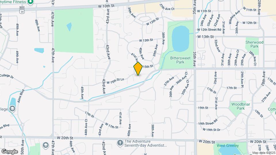 1543 40th Ave Ct Map and Location Details