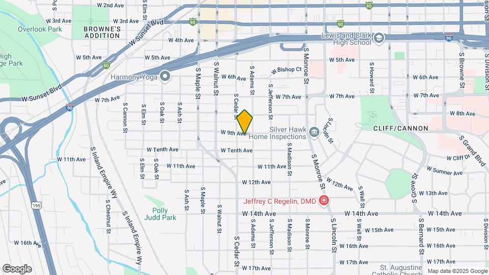 1311 W 9th Ave Map and Location Details