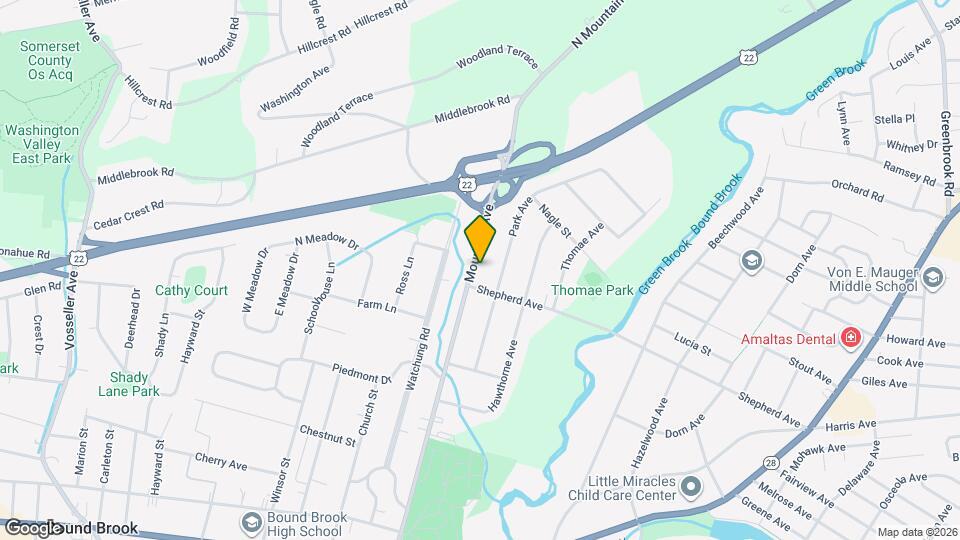 810 Mountain Ave Map and Location Details