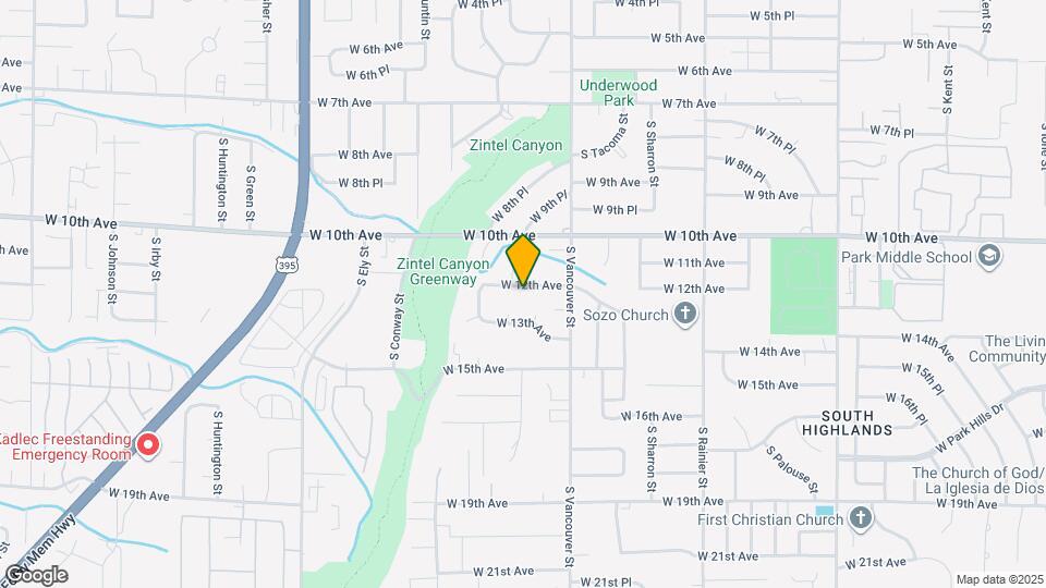 2213 W 12th Ave Map and Location Details