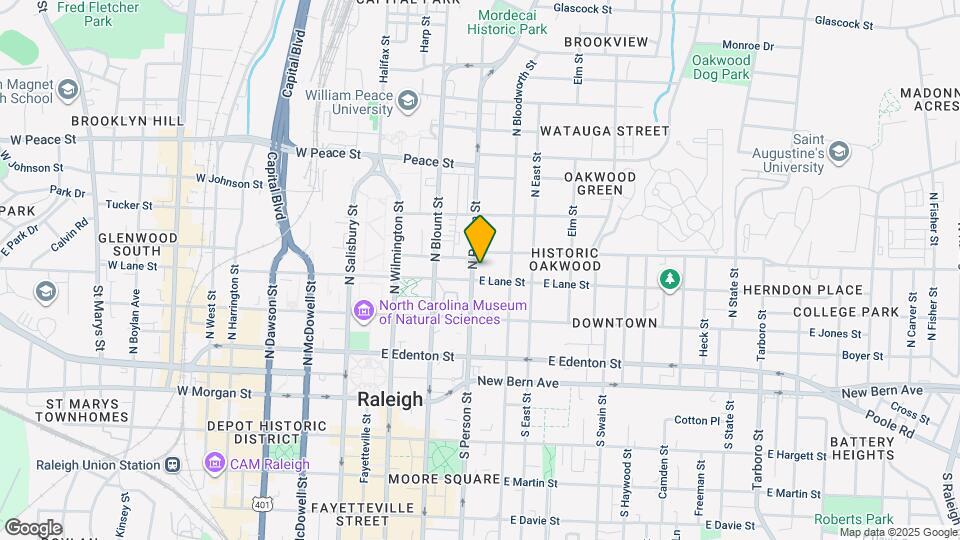 308 1/2 N Person St Map and Location Details